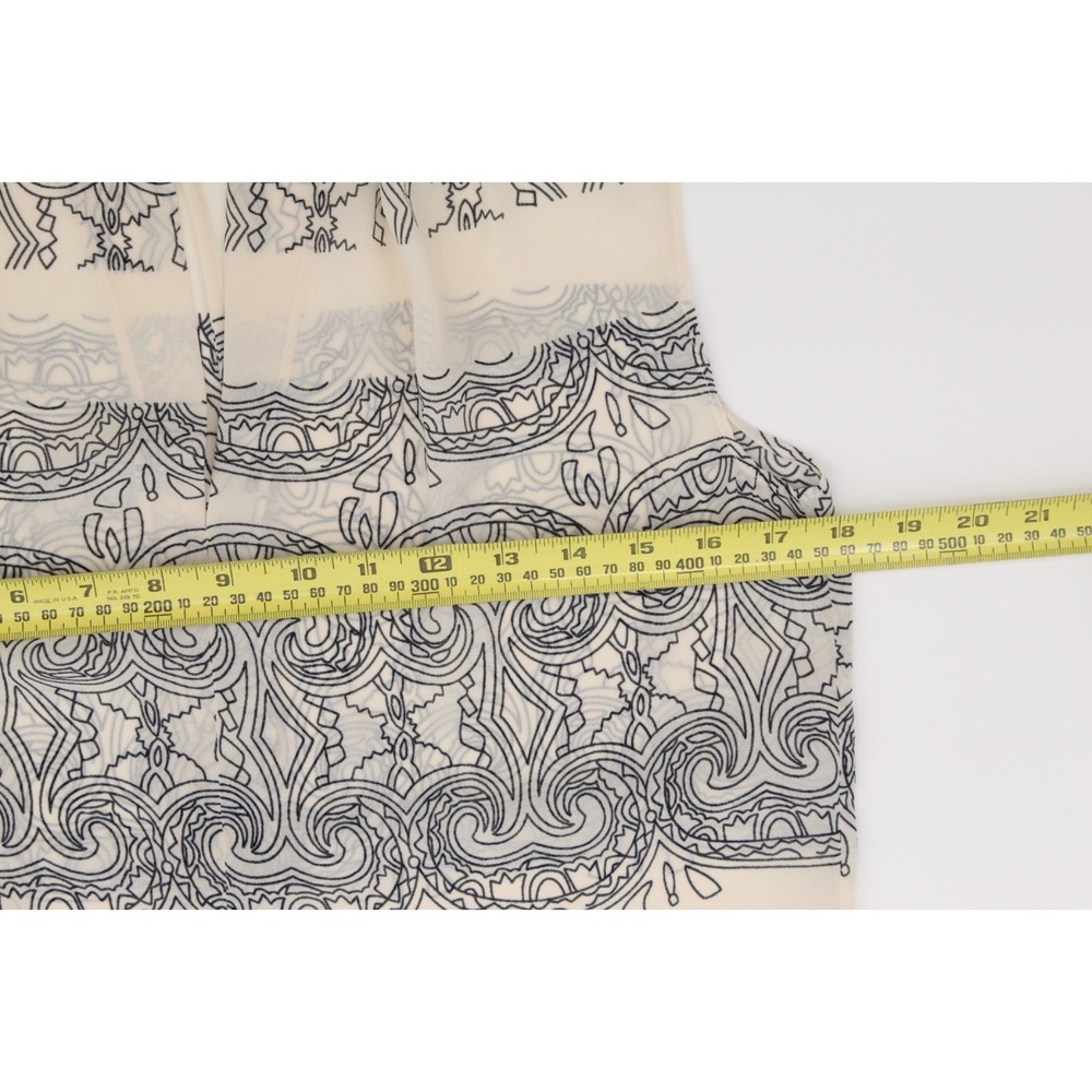 CAbi 3091‎ Scrollwork Sleeveless Blouse XS V-Neck - Picture 8 of 12